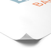 Here Comes The Son Boy Baby Shower Welcome Sign Poster (Ecke)