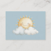 Here Comes the Son Diaper Raffle Card Begleitkarte (Rückseite)