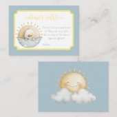 Here Comes the Son Diaper Raffle Card Begleitkarte (Vorne/Hinten)