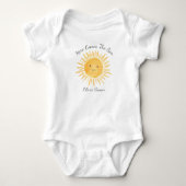 Here Comes The Son Personalisiert Baby Strampler (Vorderseite)