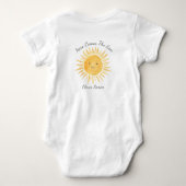 Here Comes The Son Personalisiert Baby Strampler (Rückseite)