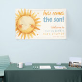 Here Comes the SON Sunshine Boho Boy Baby Shower Banner (Messeveranstaltung)