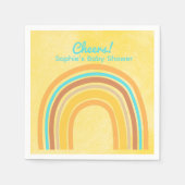 Here Comes The Son, Yellow Retro Rainbow Serviette (Vorderseite)