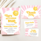Here Comes the Sun Baby Shower Einladung