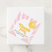 Here Comes the Sun Baby Shower Geschenkanhänger (Beispiel)