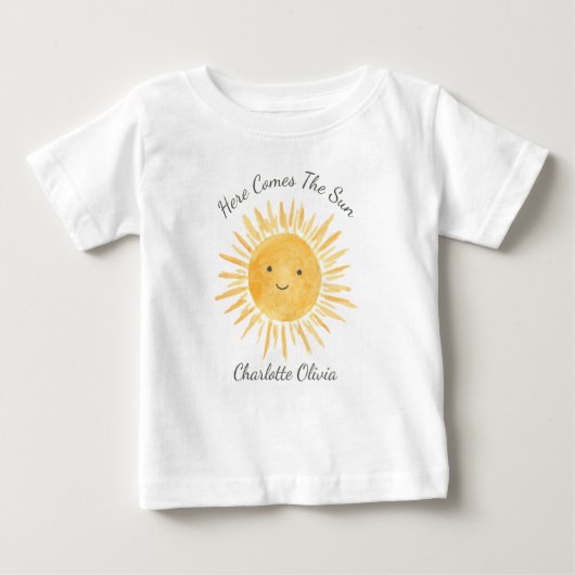 Here Comes The Sun Baby T-shirt (Vorderseite)