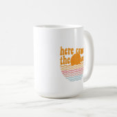 Here Comes the Sun Retro Kaffeetasse (VorderseiteRechts)