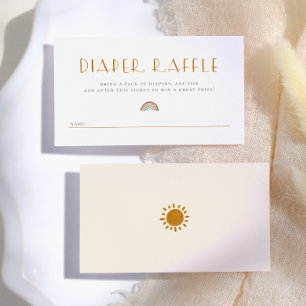 Here Comes The Sun Sunshine-Windel-Raffle Begleitkarte