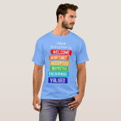 Here Everyone Is Welcome Important Idaho Teacher F T-Shirt (Vorne ganz)