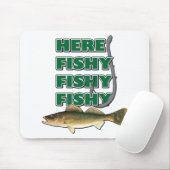 Here-Fishy-Fishy-2 Mousepad (Mit Mouse)
