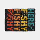 Here Fishy Fishy Fishy  Fleecedecke (Vorderseite (Horizontal))