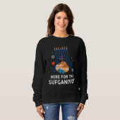 Here For Sufganiyot Hanukkah Chanukah Pajama PJs Sweatshirt (Vorne ganz)