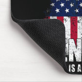 Here I Am Send Me American Flag Cross Isaiah 6_8 B Mousepad (Ecke)
