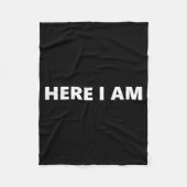 Here I Am Send Me Isaiah 6_8 Christian Faith Bible Fleecedecke (Vorderseite)