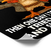 Here I Sit Broken Hearted Tried To But Only Farted Poster (Ecke)