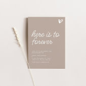 Here is To Forever Engagement Party Invite Einladung