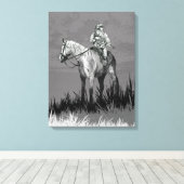 "Here There Be Knights" Kunstdruck von Jaime Munt Leinwanddruck (Insitu (Holzboden))