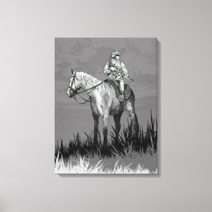 "Here There Be Knights" Kunstdruck von Jaime Munt Leinwanddruck