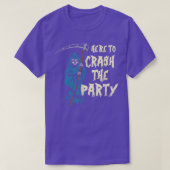 Here To Crash The Party Halloween Skeleton Grim Re T-Shirt (Design vorne)