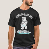 Here To Take The Plunge - Polar Bear Freezing Wate T-Shirt (Vorderseite)
