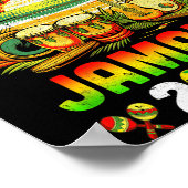 Here We Come Jamaica 2026 Girls Trip Family Summer Poster (Ecke)