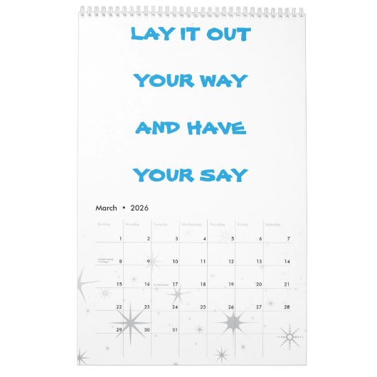 HereByCreation -Eng&ESP-Kalender Kalender (Mär 2026)