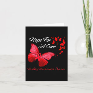 Hereditäre Hemochromatose Awareness Butterfly Red Karte