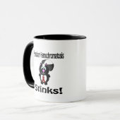 Hereditäre Hemochromatose Stinks Skunk Bewusstsein Tasse (Vorderseite Links)