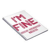 Hereditärischer Hemochromatose-Krieger - ICH BIN F Notizblock (Rechte Seite)