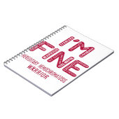 Hereditärischer Hemochromatose-Krieger - ICH BIN F Notizblock (Linke Seite)