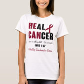 Hereditary Hemochromatosis Awareness Ribbon Suppor T-Shirt (Vorderseite)