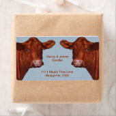 Hereford Beef Couple: Original Oil Pastel Art (Insitu)