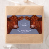 Hereford Beef Couple: Original Oil Pastel Art (Insitu)