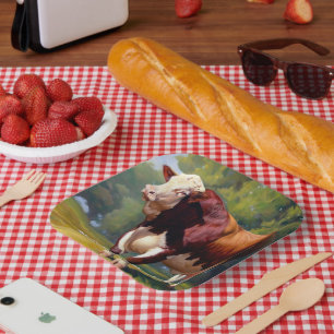 Hereford Bull Pappteller