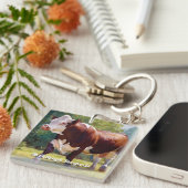Hereford Bull Schlüsselanhänger (Vorderseite rechts)