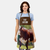 Hereford Bull Schürze (Getragen)