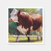 Hereford Bull Serviette (Vorderseite)