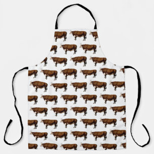 Hereford-Bulle Muster Schürze