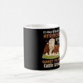 Hereford Cattle Cow Herd Lianimal Hereford Breede Kaffeetasse (VorderseiteRechts)