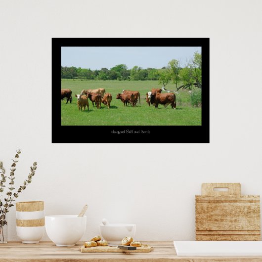 Hereford Cattle Poster Print (Küche)