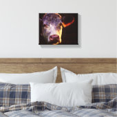Hereford Cow Leinwand Art (Insitu (Schlafzimmer))