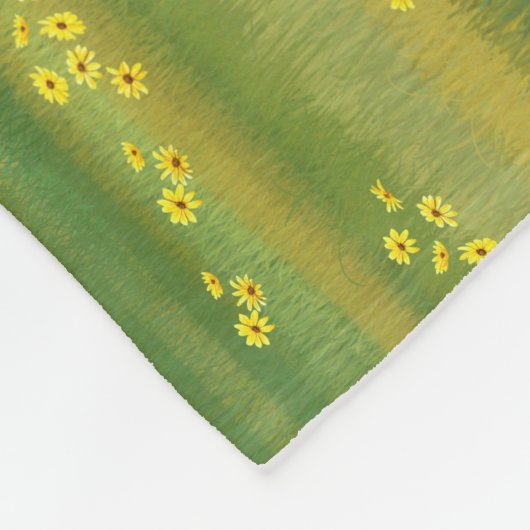 Hereford Cow & Niedlich Calf im Sommer Weide Fleecedecke (Ecke)