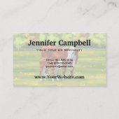 Hereford Cow & Niedlich Calf im Sommer Weide Visitenkarte (Rückseite)