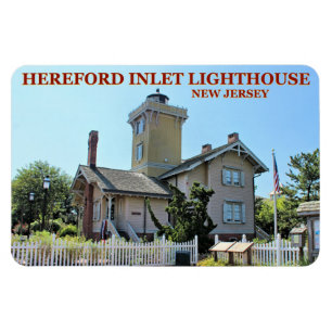 Hereford Einlass-Leuchtturm, New-Jersey Flexi Magnet