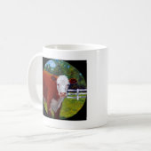 HEREFORD FÄRSEN-KUH-KUNST KAFFEETASSE (Vorderseite Links)