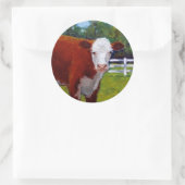 HEREFORD HEIFER COW ART RUNDER AUFKLEBER (Tasche)