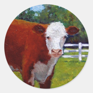 HEREFORD HEIFER COW ART RUNDER AUFKLEBER
