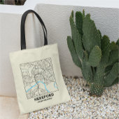 Hereford, Herefordshire City Map Tote Bag Tragetasche