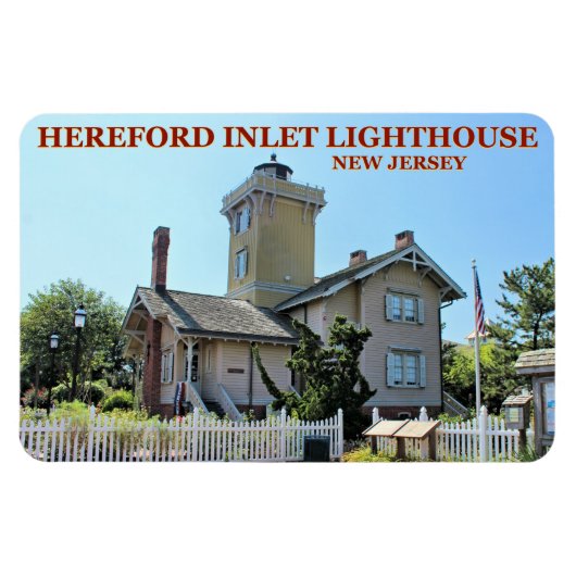 Hereford Inlet Lighthouse, New Jersey Flexi Magnet (Horizontal)