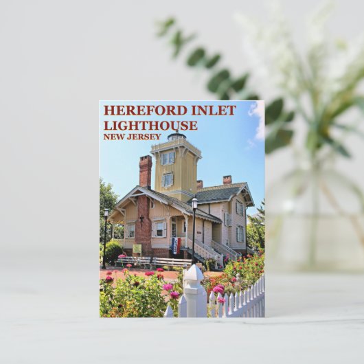 Hereford Inlet Lighthouse, New Jersey Postcard Postkarte (Stehend Vorderseite)